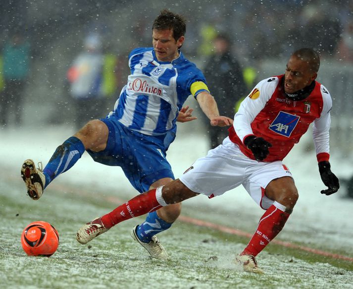 Úr leik Lech Poznan og Braga. Poznan vann leikinn.