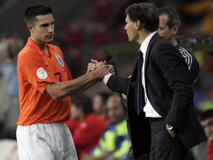Robin Van Persie og Marco Van Basten.