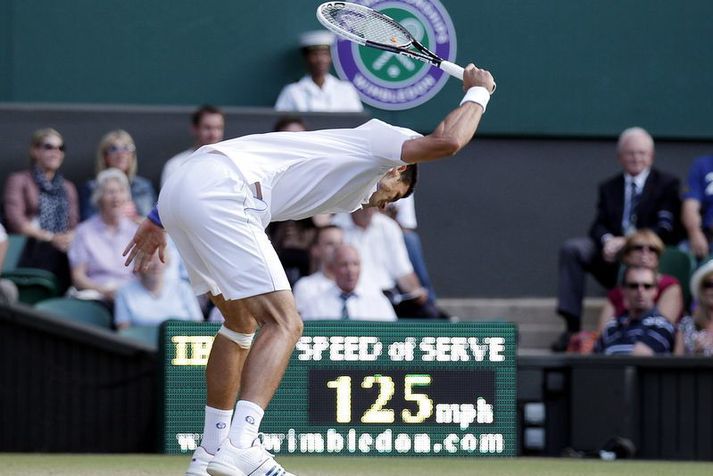 Novak Djokovic er mikill skaphundur inn á tennisvellinum.