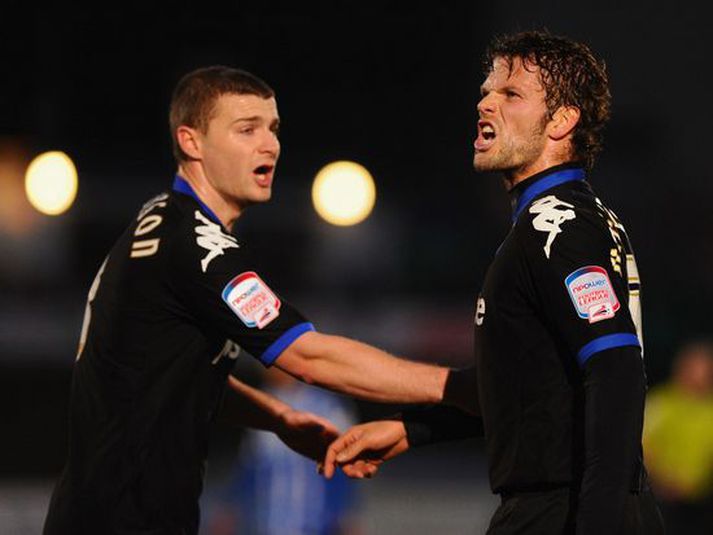 Hermann Hreiðarsson í leik með Portsmouth. Mynd/Getty