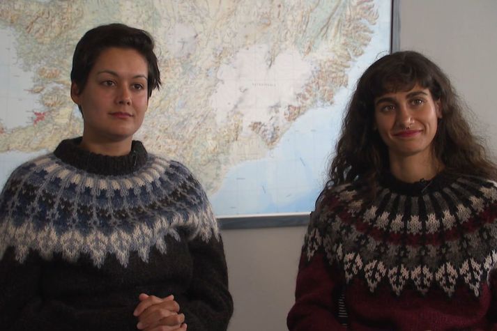 Aðgerðasinnarnir Anahita Sahar Babaei og Elissa Bijou voru 33 klukkustundir í tunnum í möstrum hvalveiðiskipa Hvals hf.
