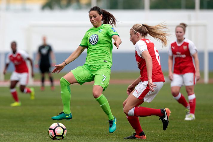 Sara Björk í leik með Wolfsburg