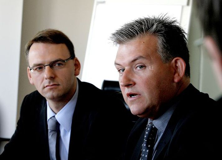 Sigþór Einarsson og Jón Karl Ólafsson kynna fyrirhuguð kaup Travel Service og Smart Wings veita Icelandair fótfestu í Austur-Evrópu. 