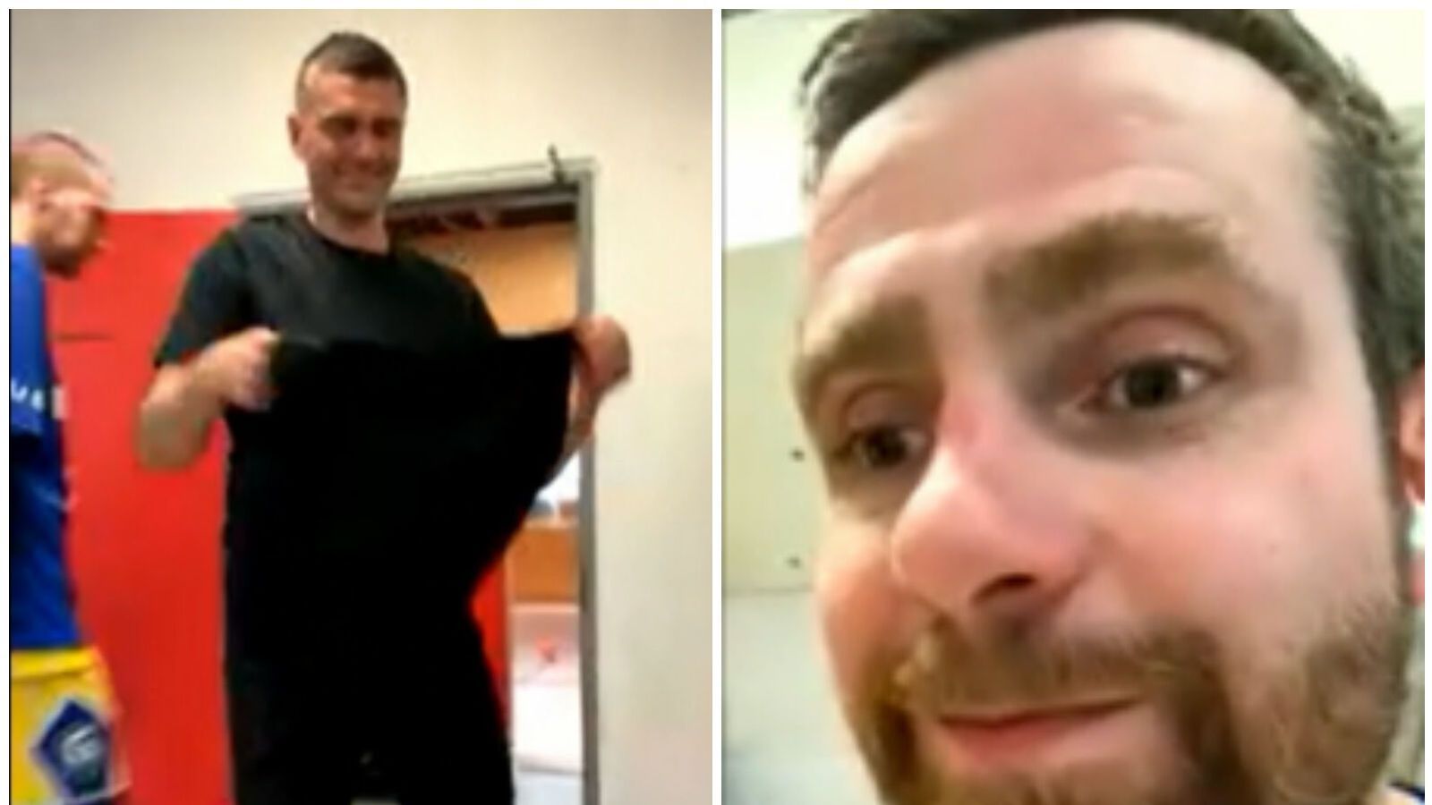 Lofuðu Óla Óla og fengu hann svo í beina út­sendingu úr búnings­klefanum