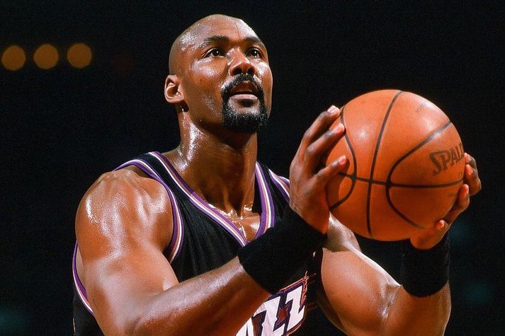 Karl Malone er annar stigahæsti leikmaður NBA-deildarinnar frá upphafi.