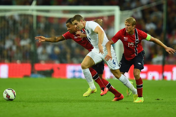 Jordan Henderson í æfingarleik á dögunum.