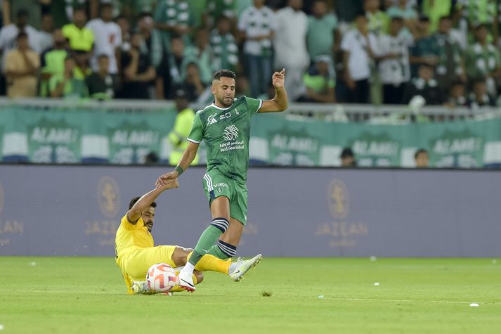 Riyad Mahrez er búinn að leika tvo leiki fyrir Al-Ahli í sádiarabísku deildinni.