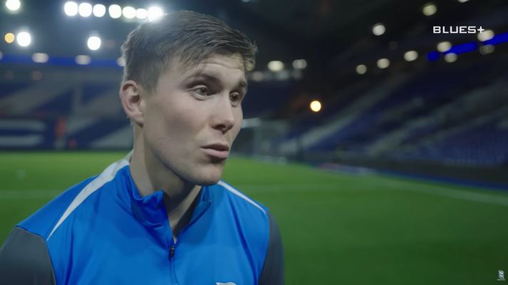 Alfons Sampsted var í viðtali við samfélagsmiðla Birmingham City eftir jafnteflið í gærkvöld.