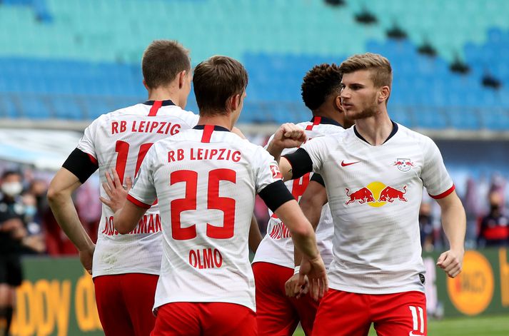 Timo Werner hefur raðað inn mörkum fyrir RB Leipzig á leiktíðinni.