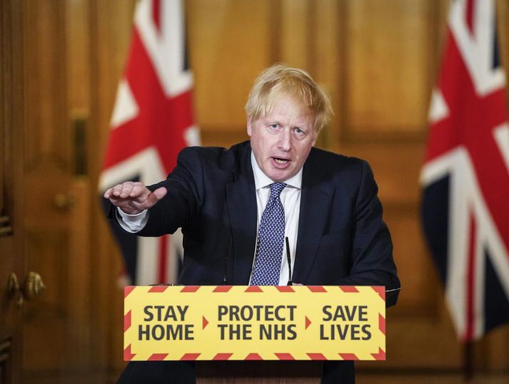 Búin var til viðbragðsáætlun ef ske kynni að Boris Johnson, forsætisráðherra Bretlands, dæi vegna Covid-19.