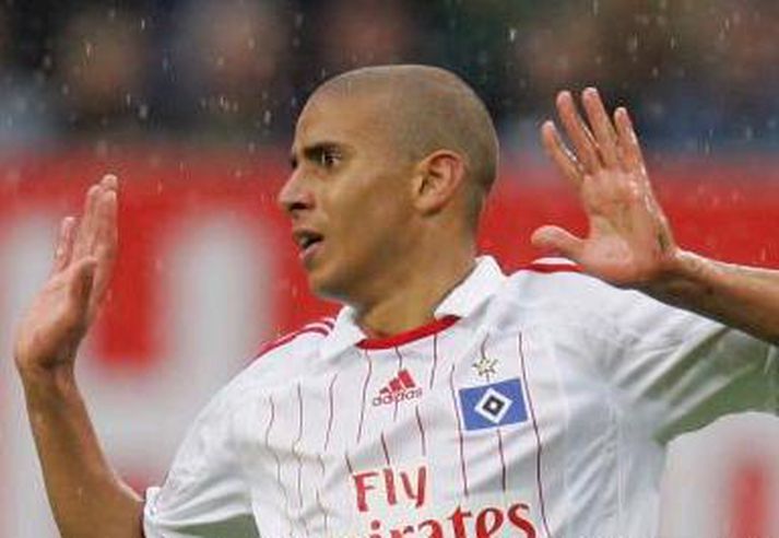 Mohamed Zidan, leikmaður þýska liðsins Hamborg, skoraði tvö fyrir Egyptaland.