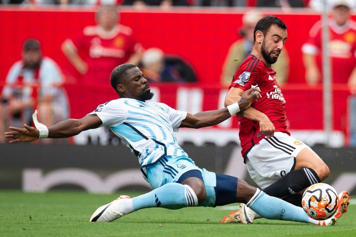 Bruno Fernandes og félagar freista þess að sækja fyrstu stig tímabilsins í dag