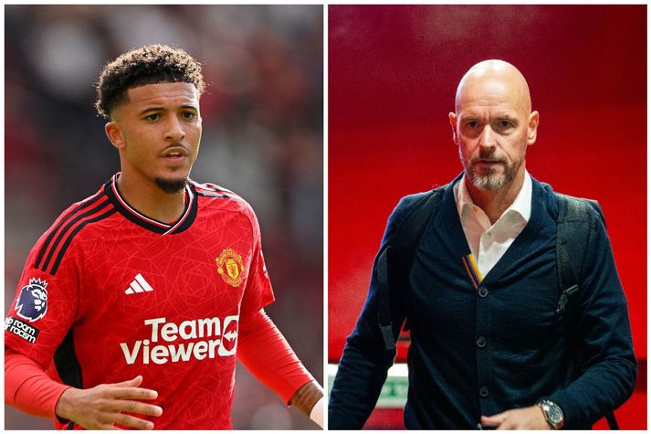 Jadon Sancho mun ekki fá að æfa aftur með aðalliði Manchester United fyrr en í fyrsta lagi eftir að hann biður Erik ten Hag, knattspyrnustjóra liðsins, sem og félagið í heild sinni afsökunar á framferði sínu