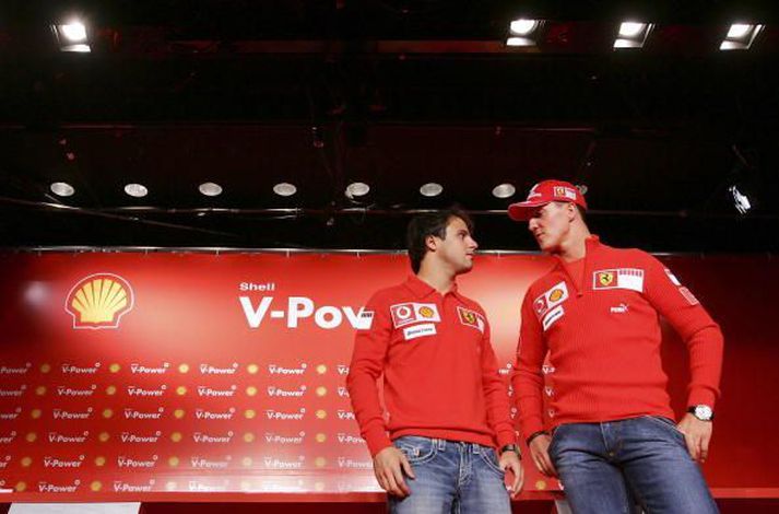 Michael Schumacher og Felipe Massa of árið 2006.