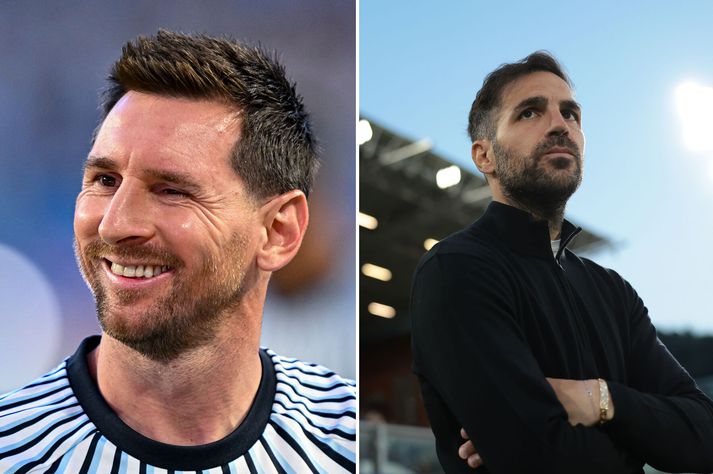 Lionel Messi og Cesc Fabregas hafa verið miklir vinir síðan þeir spiluðu saman hjá Barcelona.