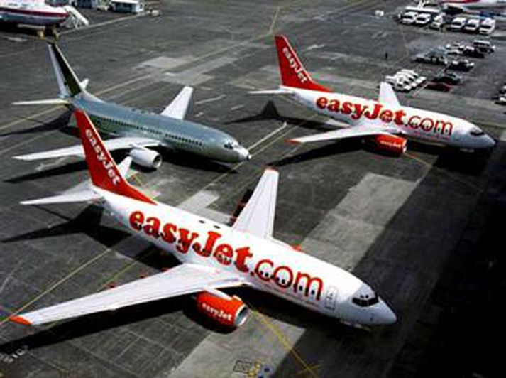 Flugvélar undir merkjum EasyJet.