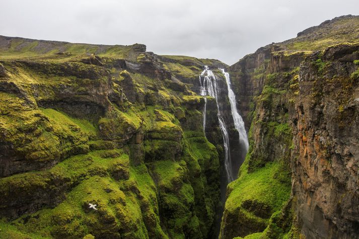 Glymur er einn allra hæsti foss landsins. Myndin er úr safni.