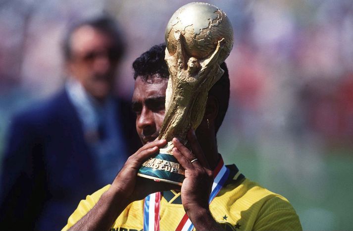 Romario með HM-bikarinn 1994.