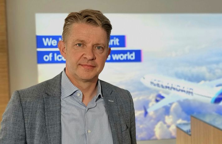 Bogi Nils Bogason er forstjóri Icelandair. Hann er ánægður með árangur félagsins í júlí.