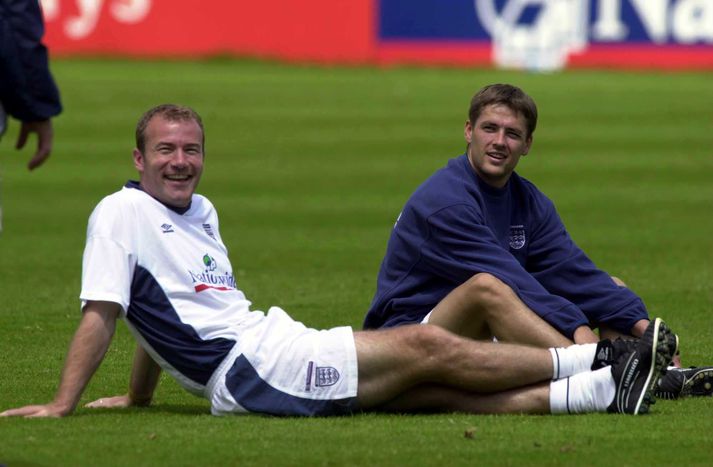 Alan Shearer og Michael Owen meðan allt lék í lyndi.