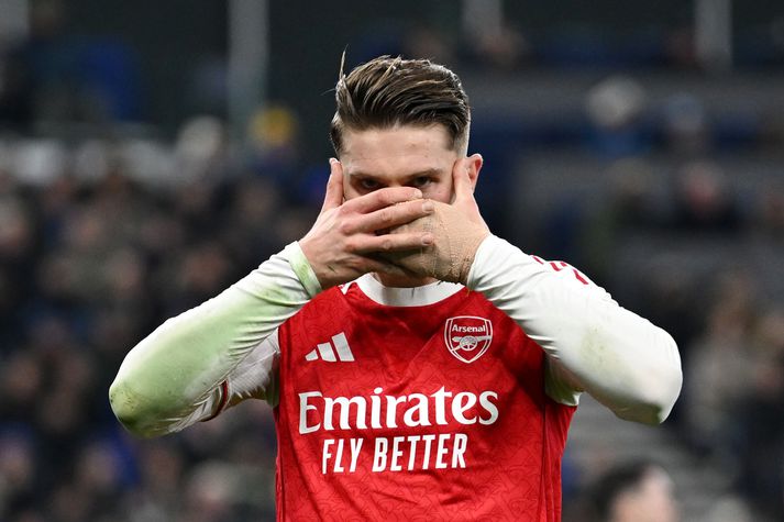 Viktor Gyökeres skoraði eina mark Arsenal í kvöld 