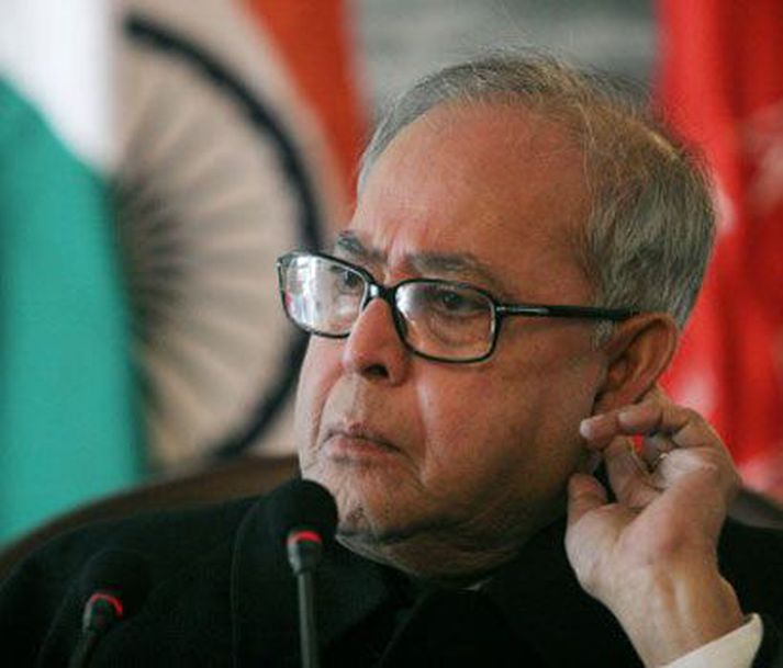 Indverski utanríkisráðherrann Pranab Mukherjee.