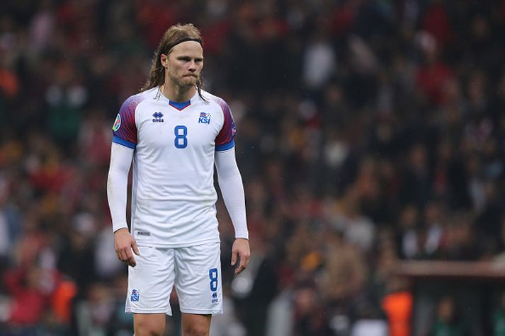 Birkir Bjarnason í landsleik.