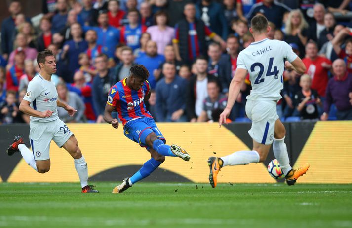 Zaha skoraði sigurmark Palace í dag