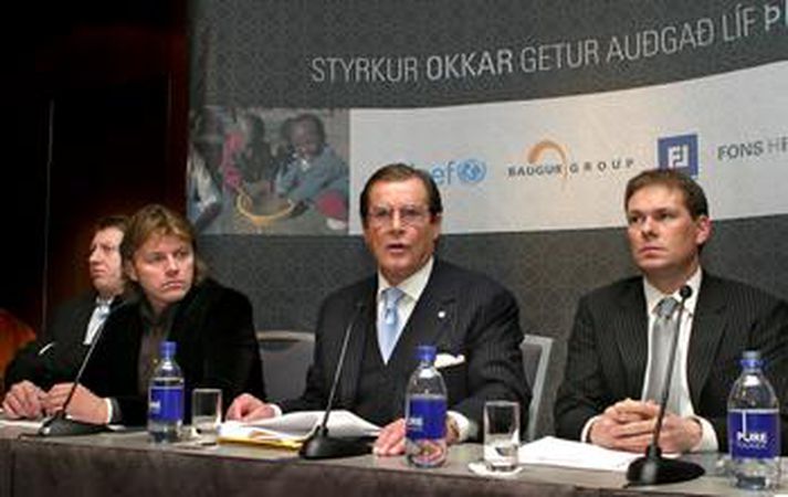 Á blaðamannafundi UNICEF á Hótel Nordica í gær.