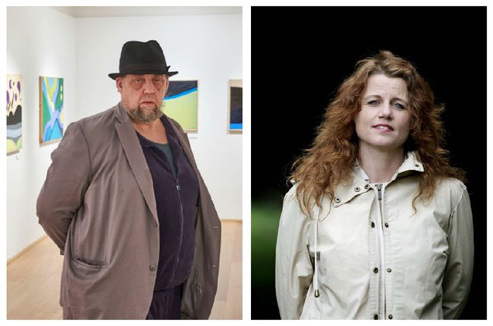 Bjarni Bernharður Bjarnason skáld og Kristín Helga Gunnarsdóttir, formaður RSÍ.