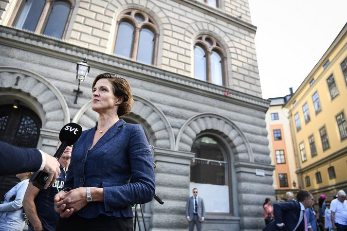 Anna Kinberg Batra hefur leitt Moderaterna frá árinu 2015.
