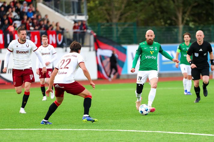 Kristinn Jónsson var hetja Breiðabliks gegn Keflavík í gær.