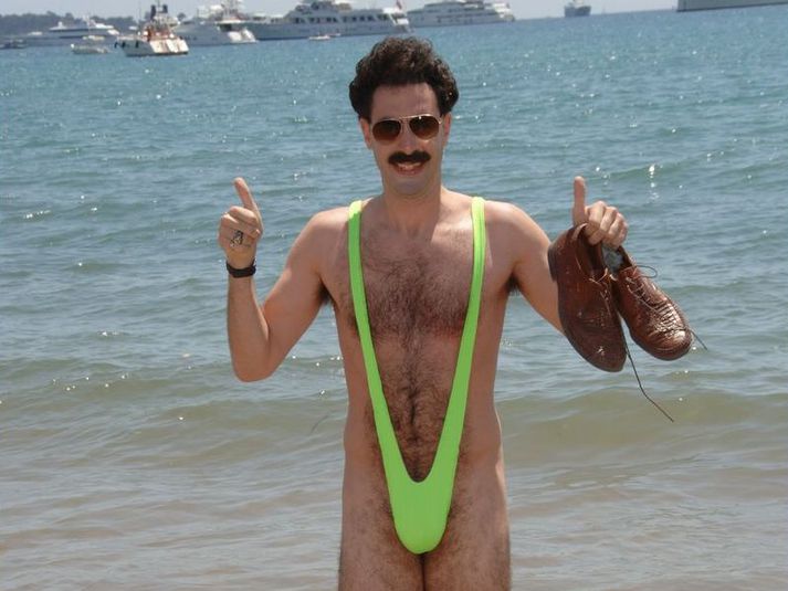 Borat er ekki vinsæll hjá öllum viðmælendum sínum.