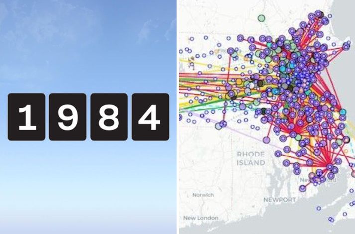 Kortið nær helst til gyðinga í Massachusetts-ríki. 