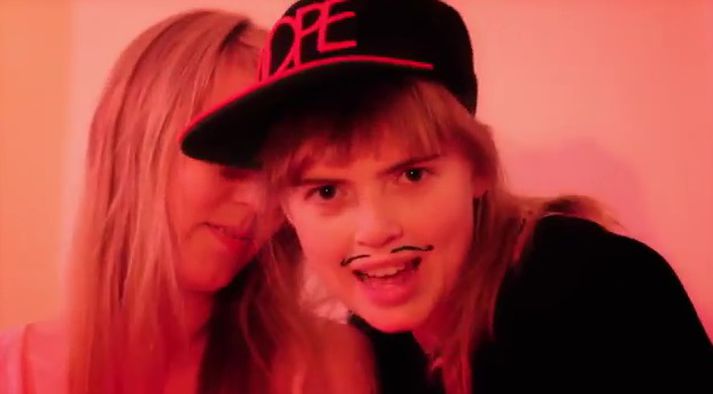 Katrín Helga og Anna Tara Andrésdætur.