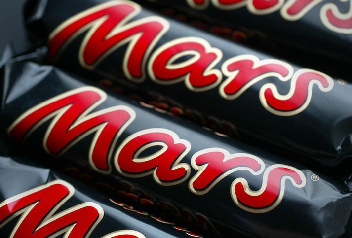 Um er að ræða tvær gerðir af Mars sem búið að dreifa í verslanir hér á landi.