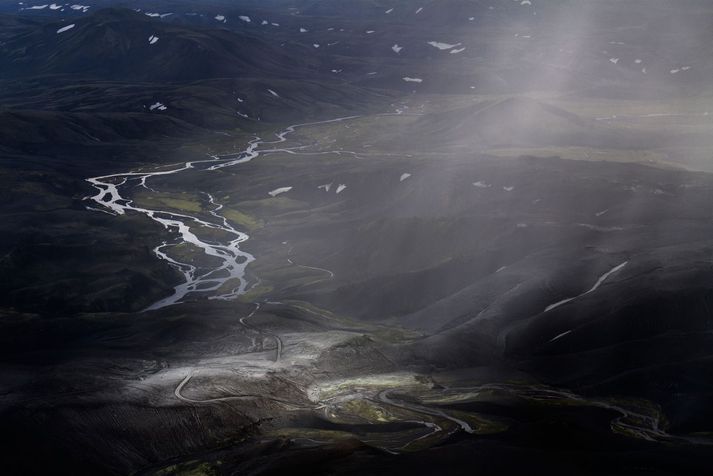 Hinn slasaði er við hlíð Fjallabaks.