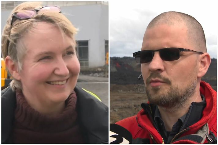 Hörn Hrafnsdóttir verkfræðingur hjá Verkís og Leifur Bjarki Björnsson, slökkvistjóri Rangárvallasýslu.