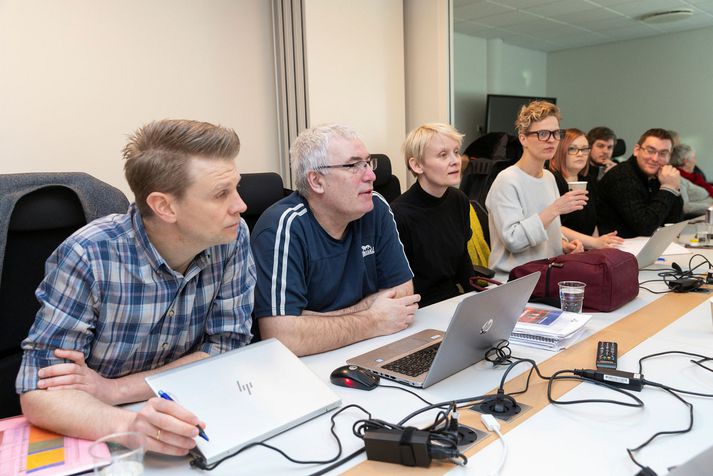 Frá fyrri fundi Reykjavíkurborgar og Eflingar hjá Ríkissáttasemjara.