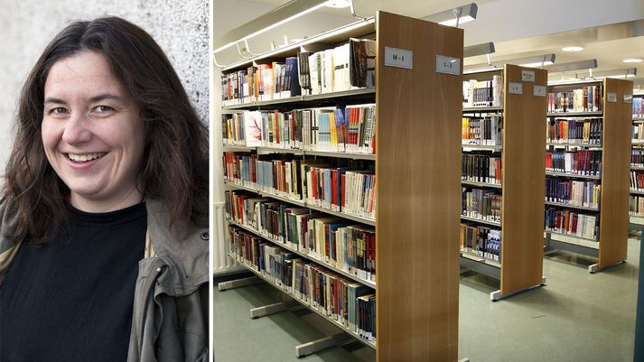 Auður Jónsdóttir rithöfundur segist ætla að mótmæla skertum greiðslum úr bókasafnssjóði.