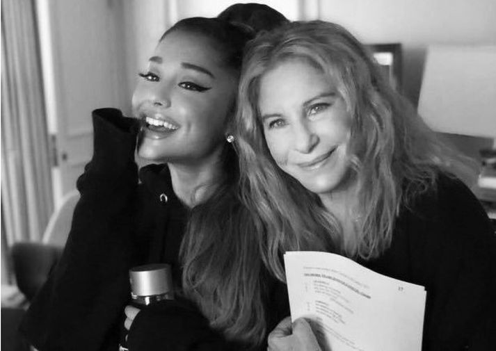 Ariana Grande og Barbra Streisand tóku lagið saman í gær