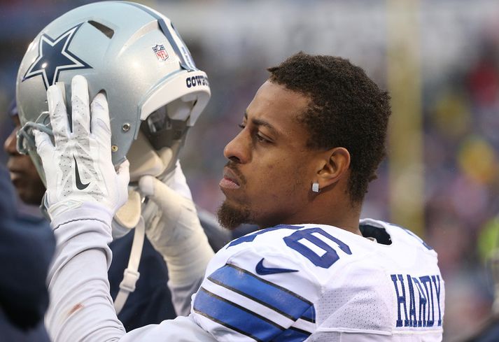 Greg Hardy í leik með Dallas Cowboys.