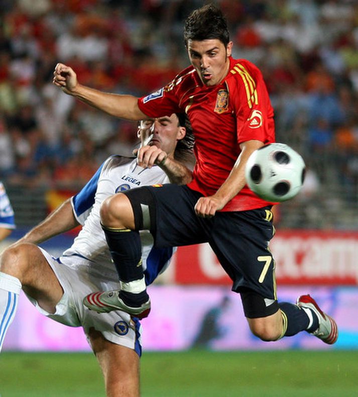 David Villa er líklega á förum frá Valenica.