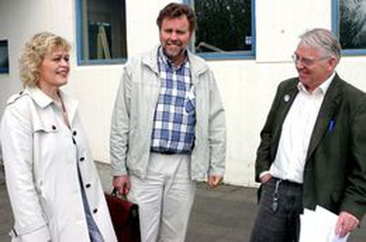 Oddvitar meirihlutaflokkanna í Árborg. Ragnheiður Hergeirsdóttir Samfylkingu, Þorvaldur Guðmundsson Framsóknarflokki og Jón Hjartarson VG.