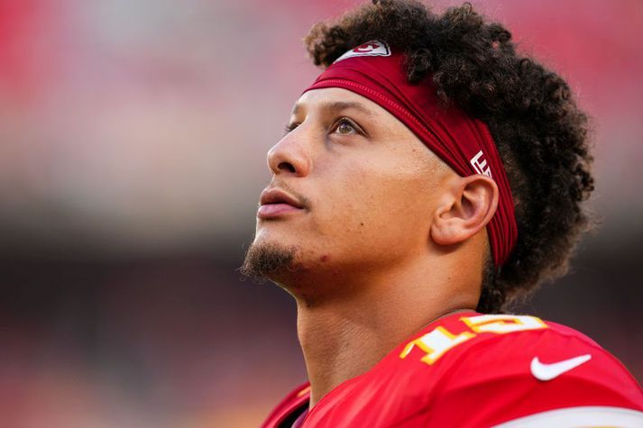 Patrick Mahomes, tvöfaldur Ofurskálarmeistari með Kansas City Chiefs. 