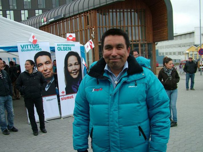 Vittus Qujaukitsoq er veðurtepptur á Egilsstöðum