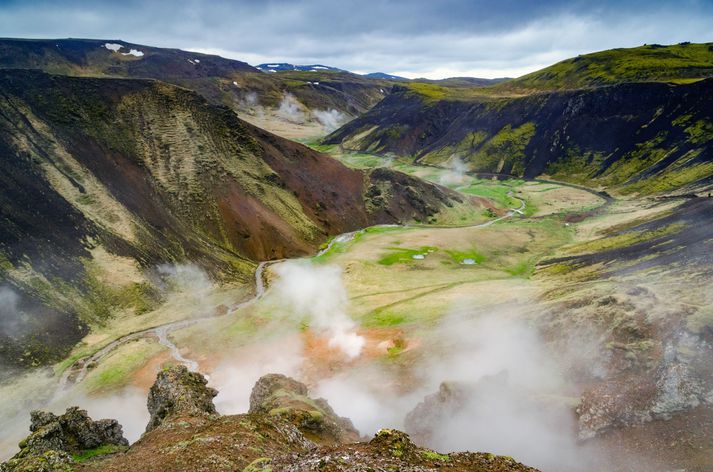 Reykjadalur er vinsæll áfangastaður ferðamanna.