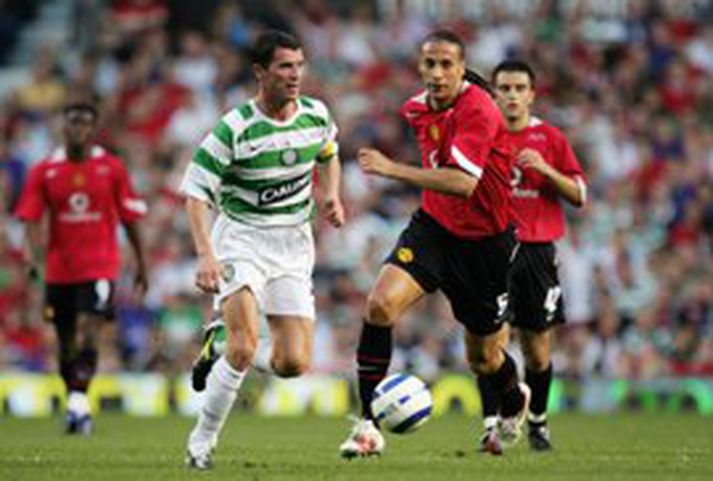 Frá leik Celtic og United í vor