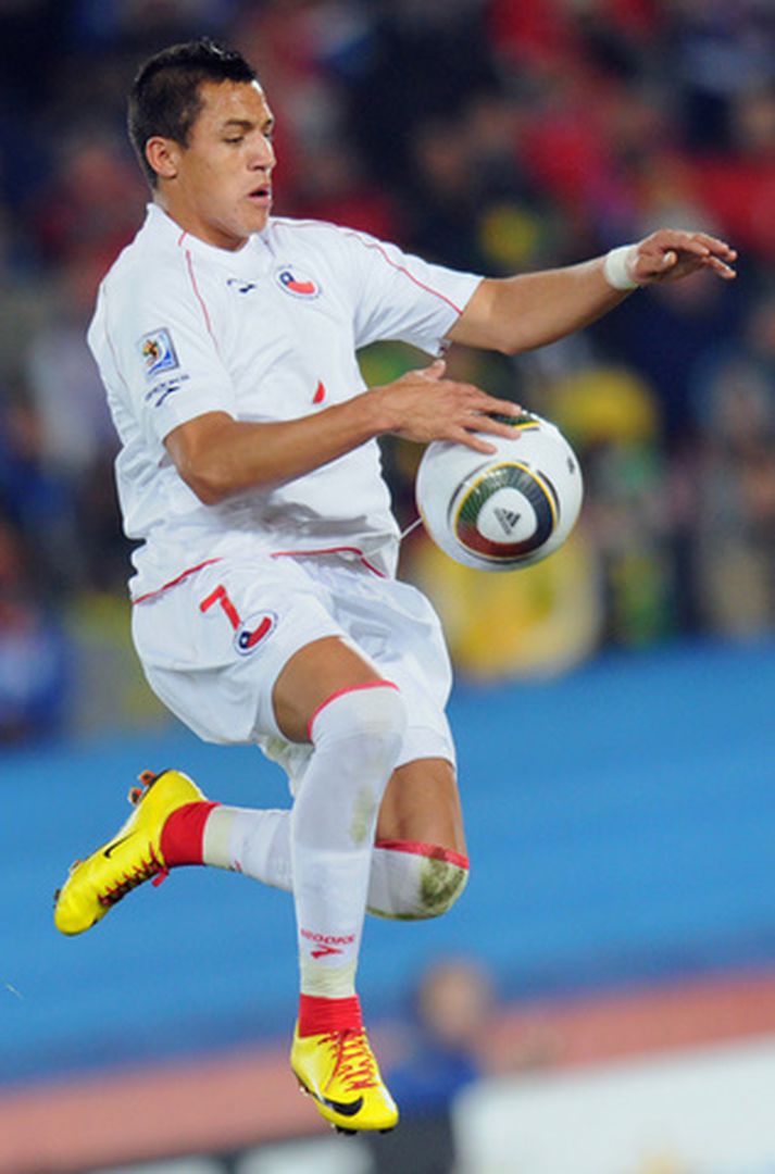 Sanchez á HM í sumar.