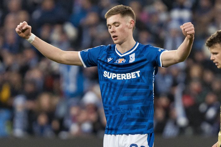 Gísli Gottskálk Þórðarson skoraði sitt annað deildarmark á tímabilinu í kvöld.